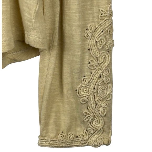 We the Free Hooked on You Mockneck Embroidered Boho Top Cream Size - Picture 5 of 16